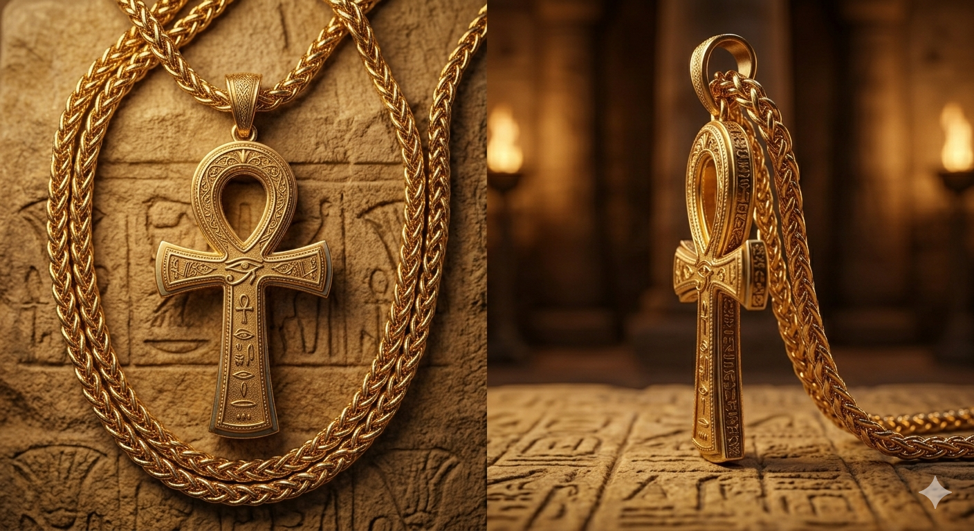 Golden Ankh Necklace