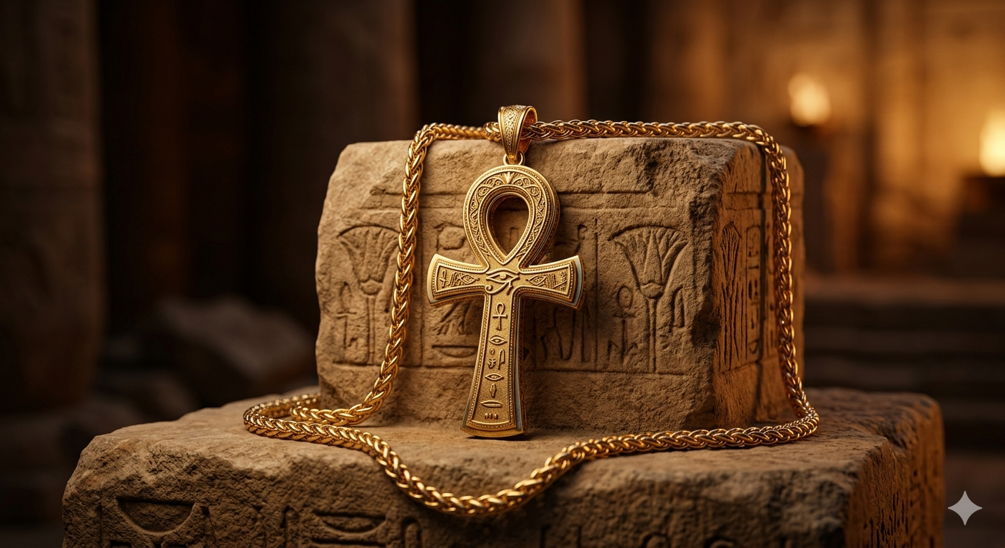 Golden Ankh Necklace